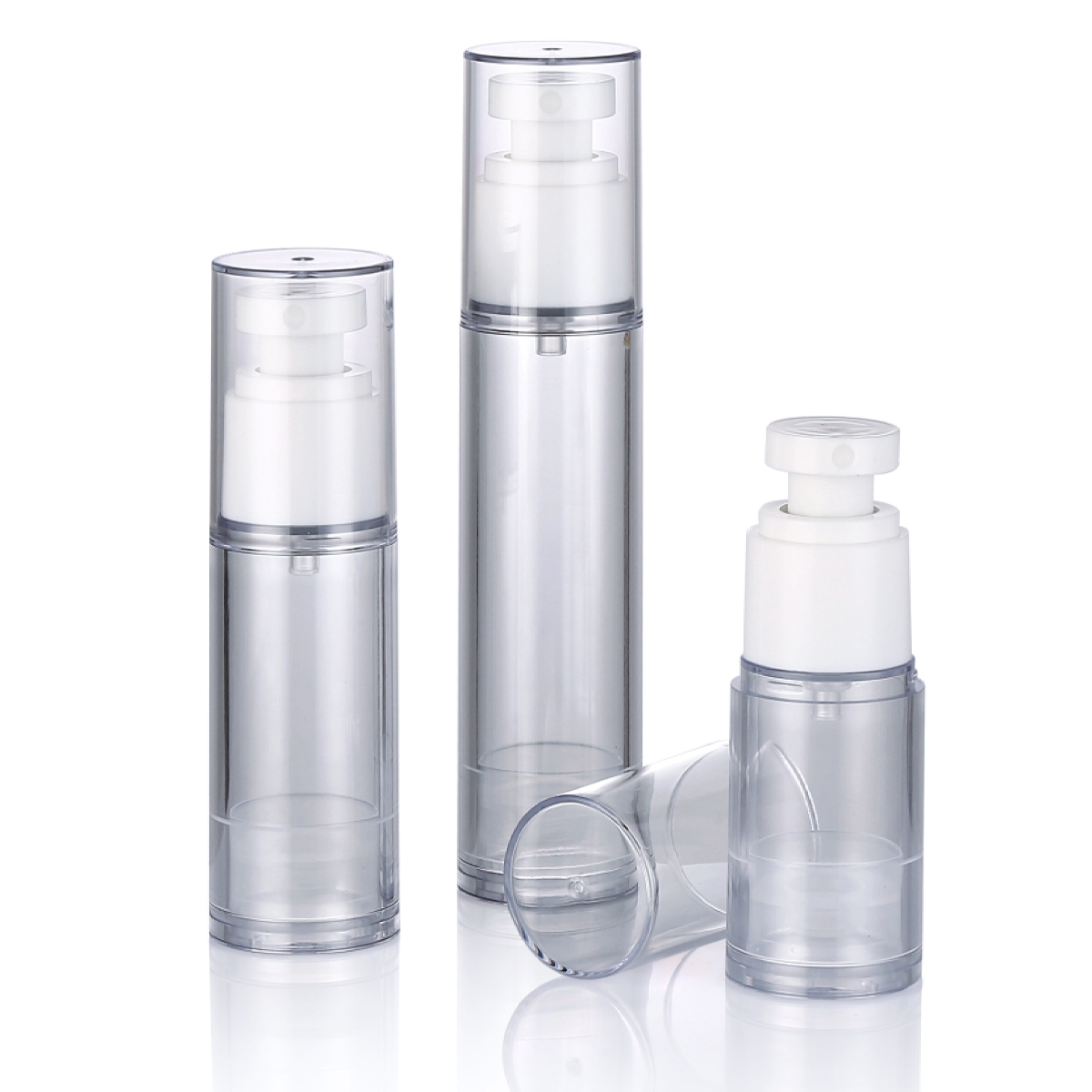 30 ml 50 ml 60 ml 80 ml 100 ml Lozione ricaricabile imballaggio cosmetico sierico bottiglia di pompa sierica l02-1