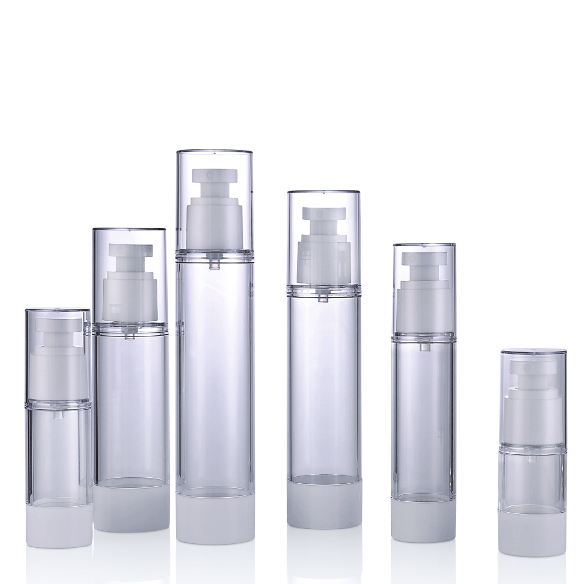 80ml 100 ml Viofino Misteia senza aria S15ml 30ml 50ml 80ml 100ml 120ml Pompa preghiera PETG trasparente bottiglia per la cura della pelle L02 L02