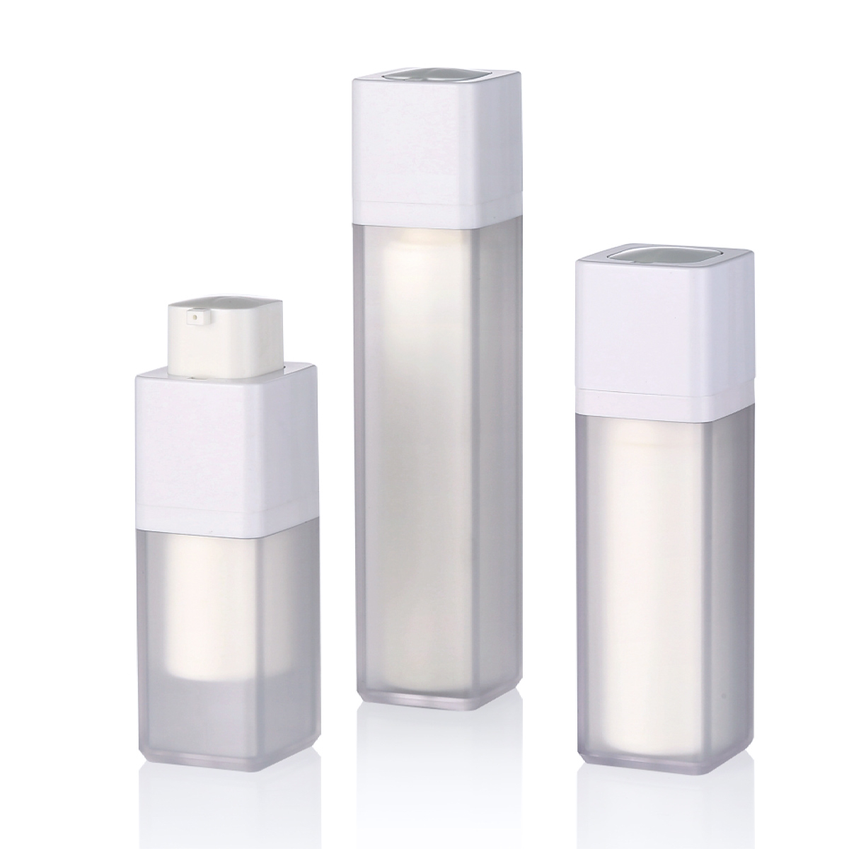 15 ml da 30 ml da 50 ml a vuoto smerigliato blassato interno rotativo a pompiere ad aria bottiglia a doppia parete cosmetica a lozione per la lozione per la lozione per la lozione per occhio cosmetico L21 L21
