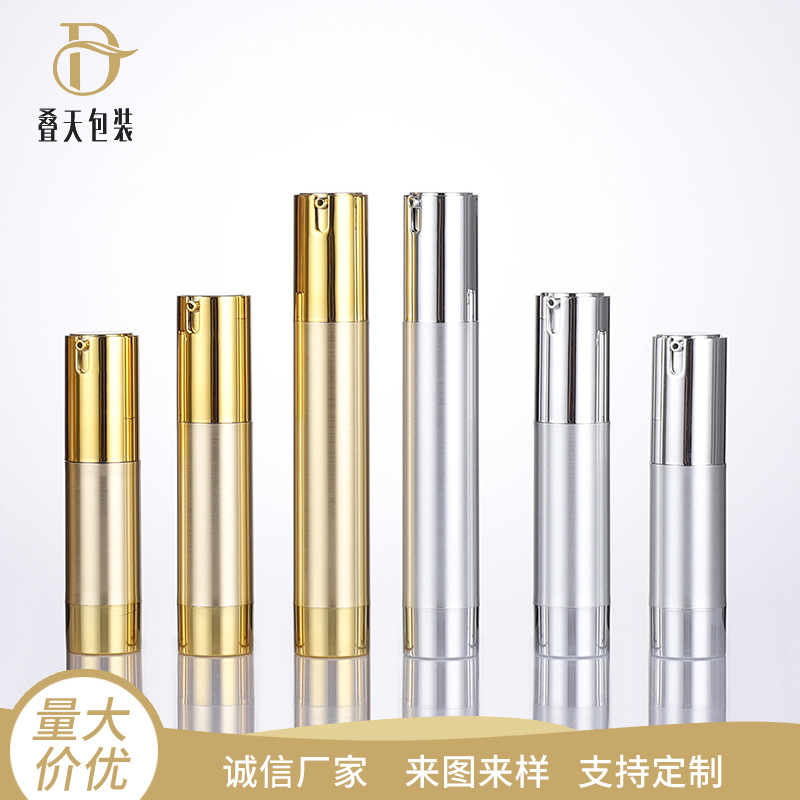 Come bottiglia a forma di marcia a U flacone spray 15/20/30/50 ml Oro e tappo d'argento BOTTO COSMETICI TUOI COLORI BOTTO DI VIAGGIO