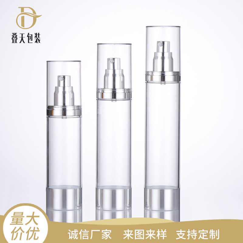 80/100/120 ml come bottiglia di isolamento trasparente in plastica cosmetica bottiglia di base per vuoto
